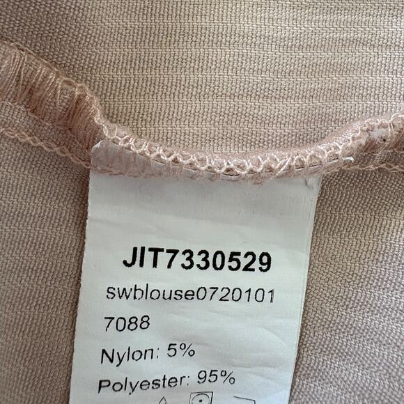 Upcycled Corduroy Shirt Shacket Colorblock Cottagecore Soft Neutral Fall Jacket - Picture 7 of 7